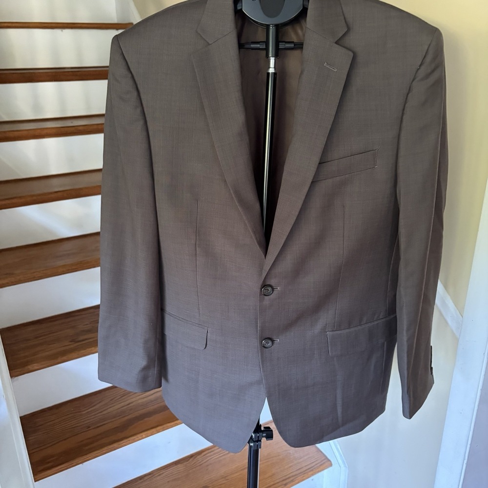 Lauren Ralph Lauren Brown 100% Wool Blazer Sport Coat Men's 40R Classic Suit